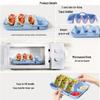 Silicone Taco Plate Holder with Dividers for Burritos and Tortillas