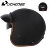Vintage-Style Half Helmet Adults Unisex Motorcycle Scooter Riding DOT Certified ABS Safety