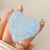 Creative Color Love Sequins Mobile Phone Airbag Bracket Wind Flash Powder Watching Drama Desktop Bracket Retractable Niche