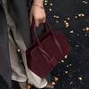 Vintage Suede Women's Handbag High Quality Zipper Crossbody Bag With Removable Strap Fashion Commuter Briefcase Bag With Pendant