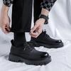 men luxury fashion party wedding dress genuine leather shoes lace-up platform shoe italian  designer gentleman footwear man