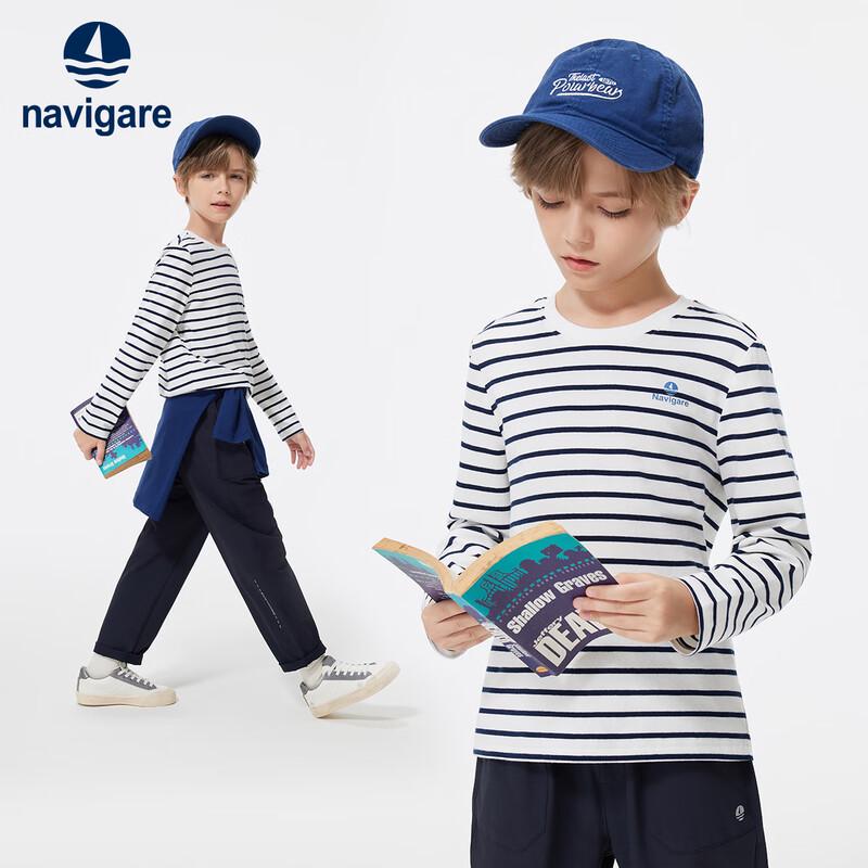 Navigare Boys  Long Sleeve Striped T-Shirt 120