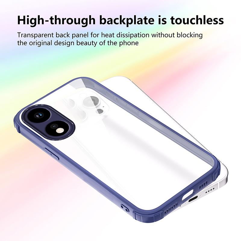 New Style Anti-slip Bumper Armor Phone Case For OPPO A57 2022 A58 A58X A60 A79 A80 A98 Not Yellowing Transparent Back Cover A98