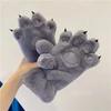 Cute Cat Claw Gloves Winter Girls Student Fur Thickened Animal Claw Warm Big Bear Palm Gloves Female
