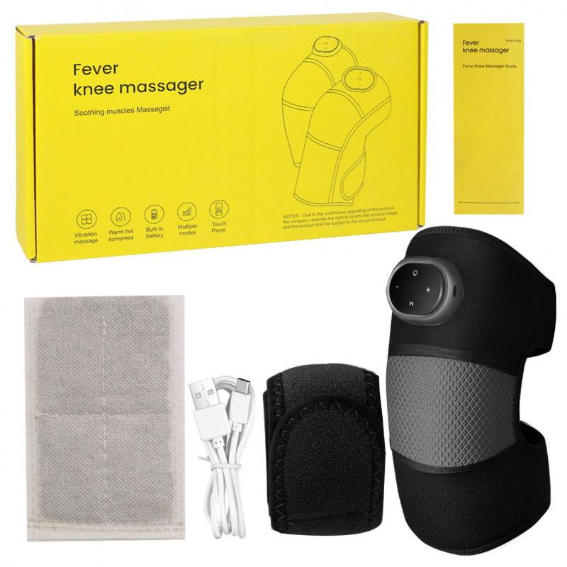 Rechargeable Heated Shoulder & Knee Massage Pad with Vibration Therapy
