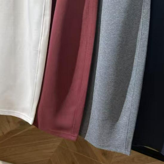 Spring 2026 New Style Curved Knife Casual Loose Long Pants Extra Large белый