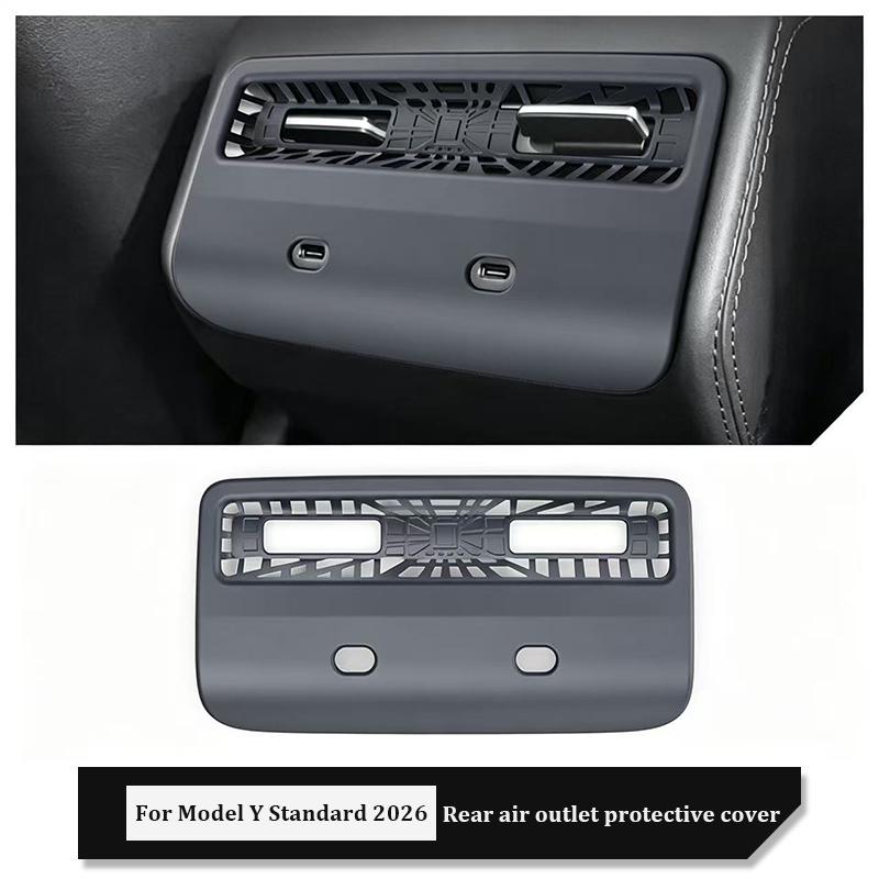 Rear Air Outlet Trim Cover For Tesla Model Y Standard RWD 2026 Anti-block Backseat Air Vent Grille Protection Covers Accessories