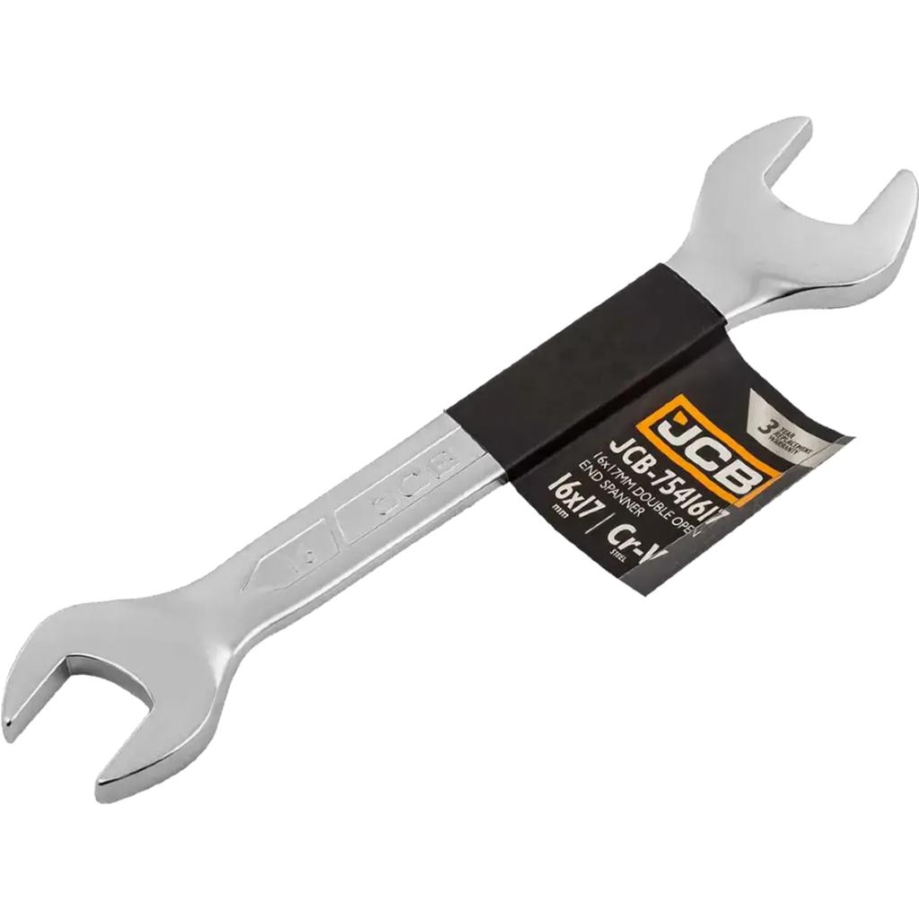 JCB CR-V Open-end Wrench 16-17mm Double-sided Strong Solid Standard
