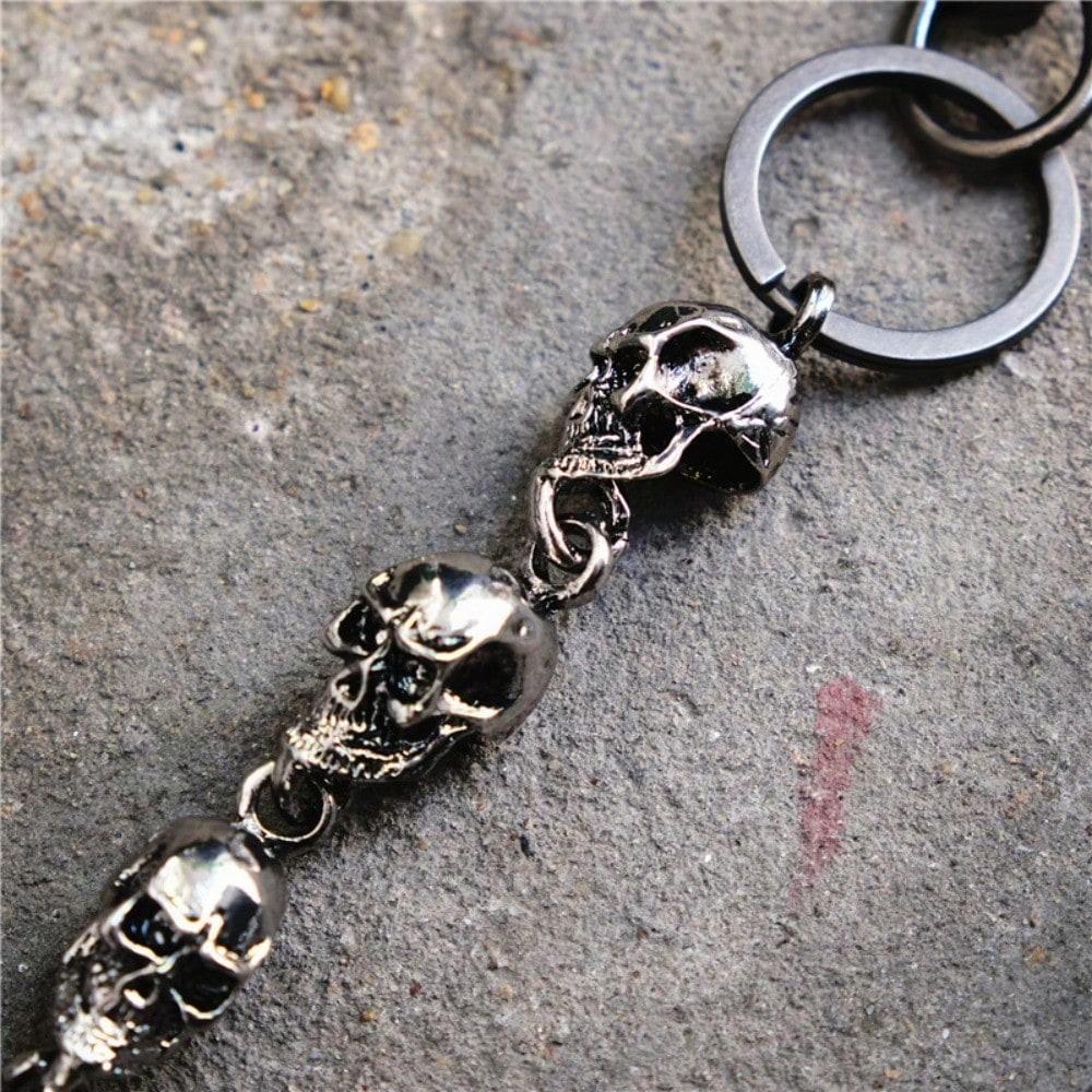 Skull Connected Metal Trousers Big Ghost Diablo Hip Hop Waist Chain