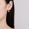 1 Pair Women Earrings, Cubic Zirconia Drop-Shaped Earrings, Ear-Buckle Closure Wedding Earrings, Anti-fade Earrings Jewelry