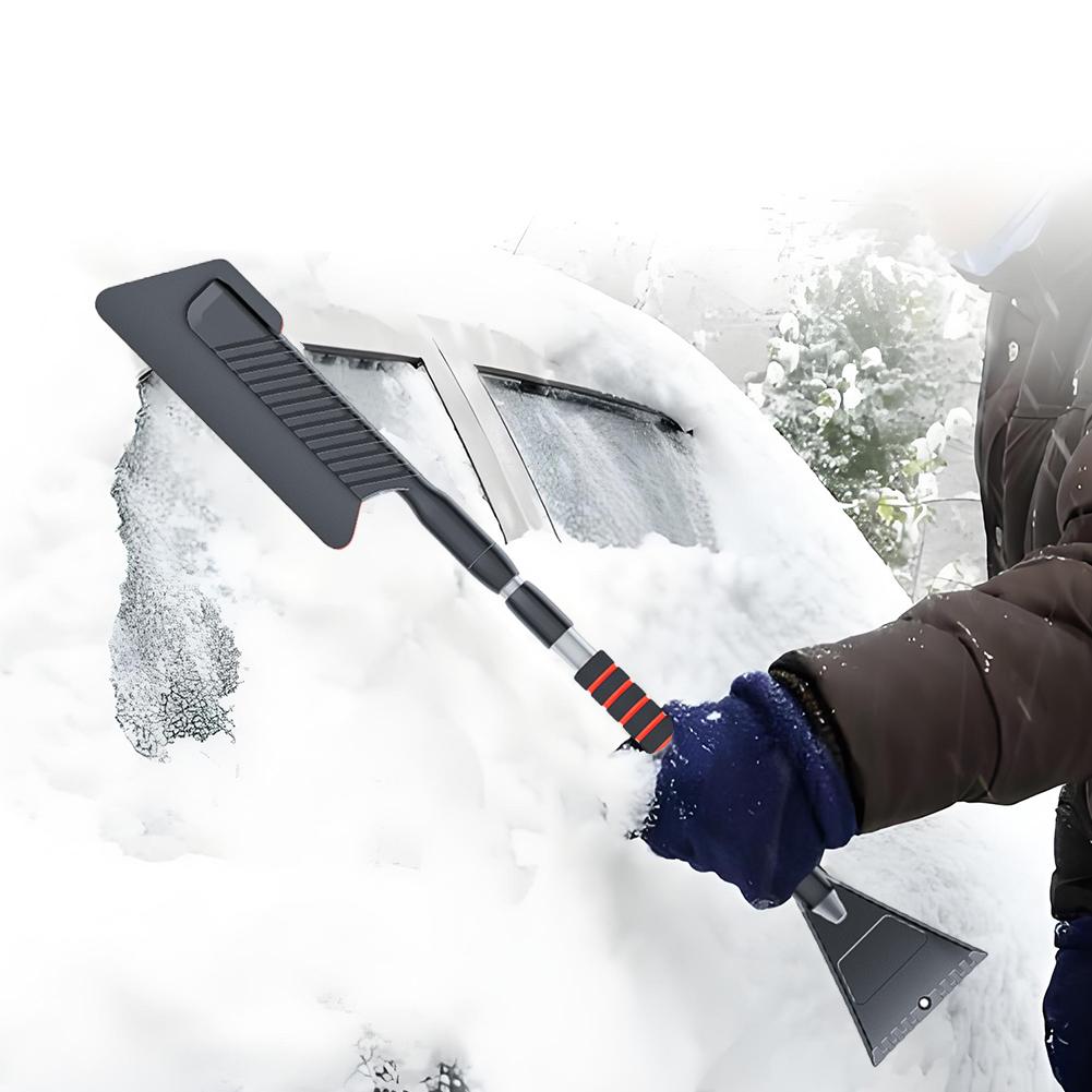 3 In 1 Extendable Aluminum Ice Scraper Snow Brush for Car Windshield Defrosting Snow Remove Shovel Cleaner Broom Car Accessories