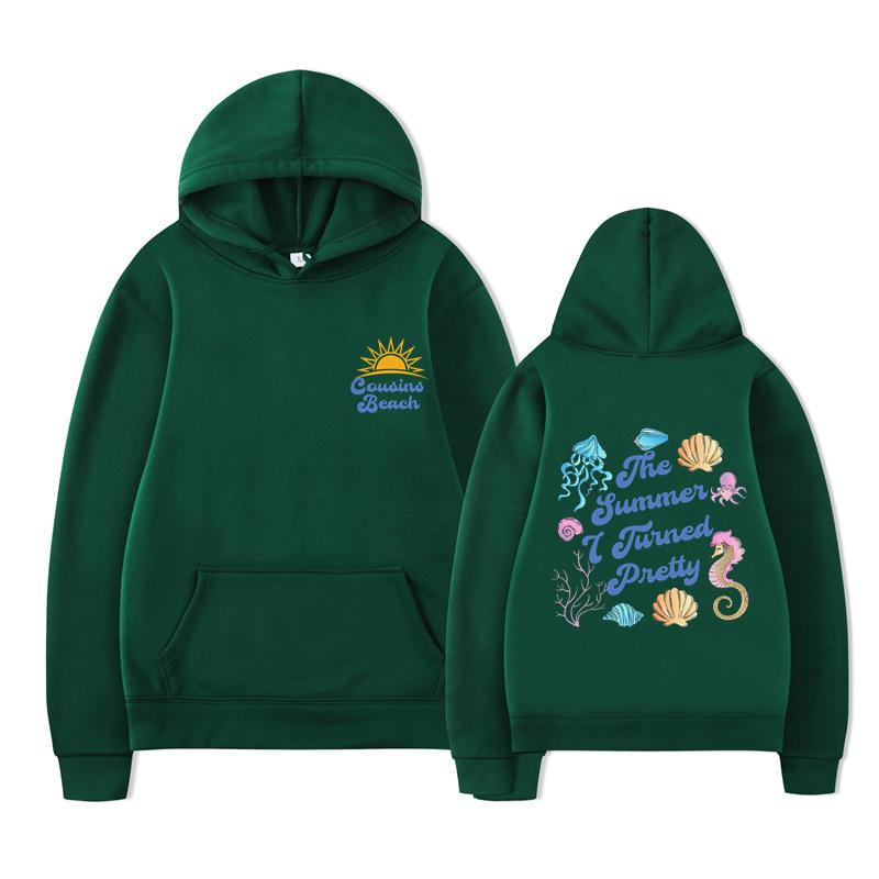 TV Series The Summer I Turned Pretty Hoodies Print Sweatshirt Casual Unisex Autumn Winter Fleece Streetwear Tops Sudaderas