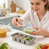 Silicone Freezer Trays with Lid Heat Resistant Easy Release Soup Freezer Containers for Sauce Broth Rice Liquid Leftover Butter