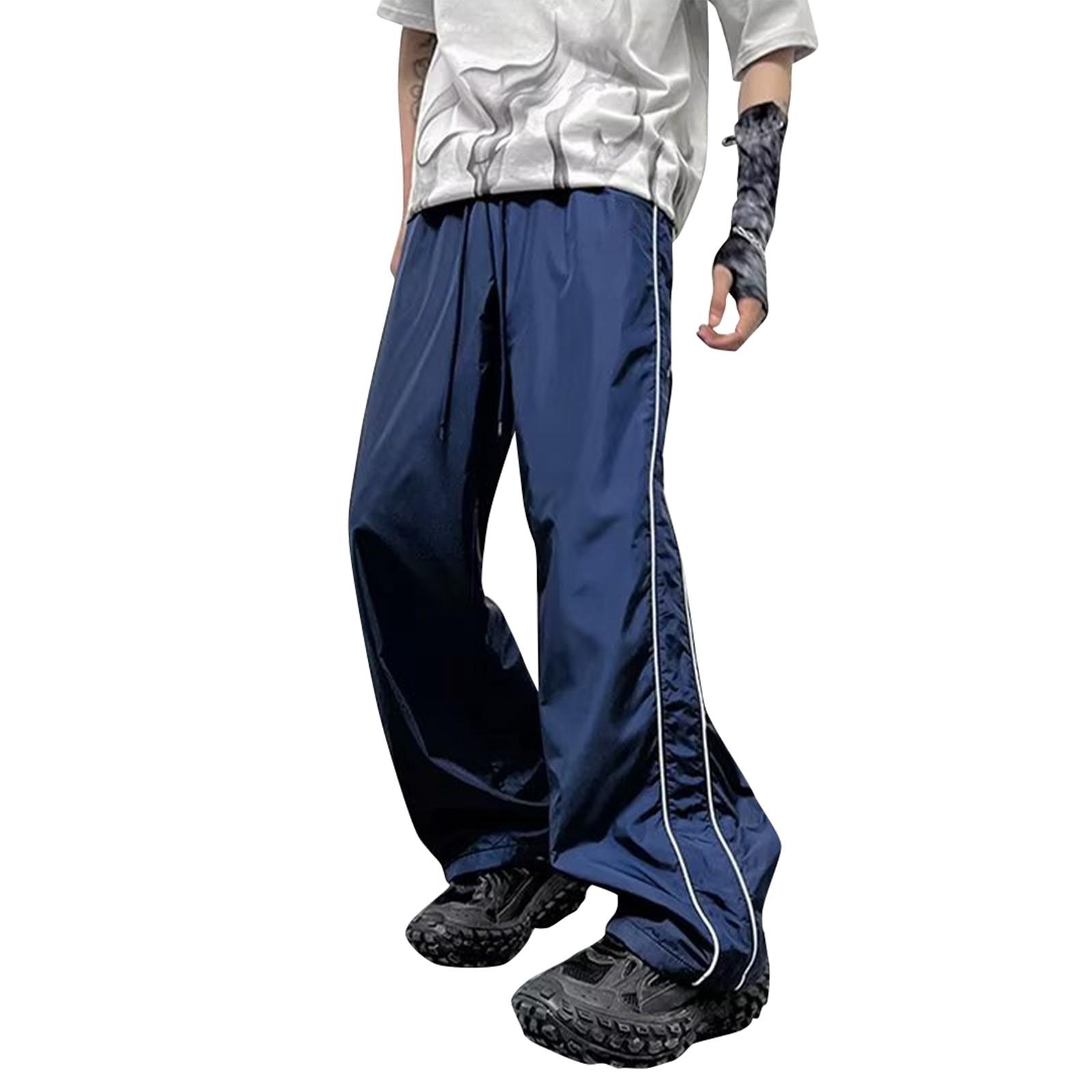 

Women s Fashion Sport Pants Low-waisted Casual Pocket Straight Work Long Pants XL Темно-синій