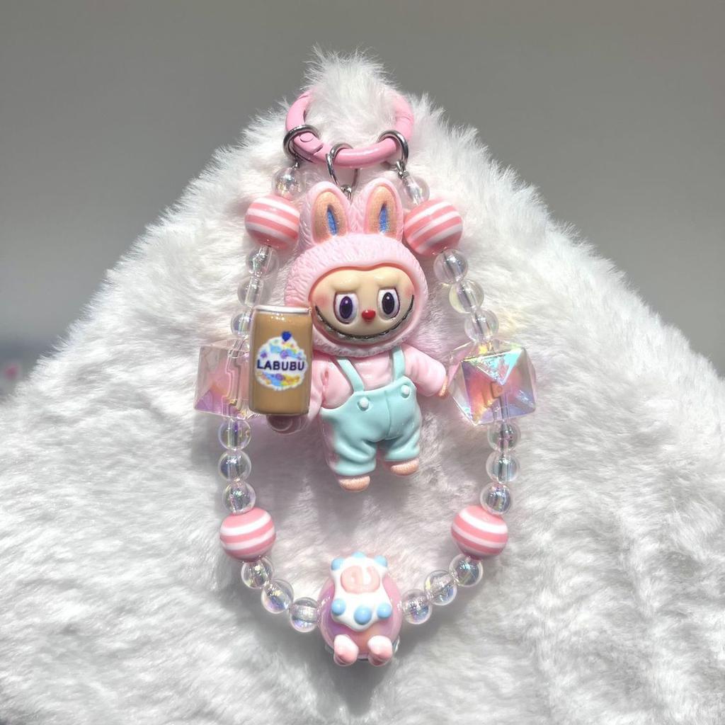 Labubu Cartoon Mobile Phone Pendant, Best Friend Keychain Bag, Super Cute Pendant, Internet Celebrity