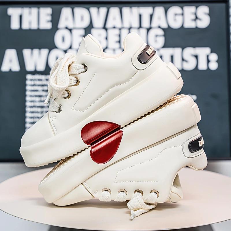 

мужские массивные кроссовки мужские дизайнерские кеды модные повседневные туфли из микрофибры для мужчин верх с увеличенной высотой платформа 39