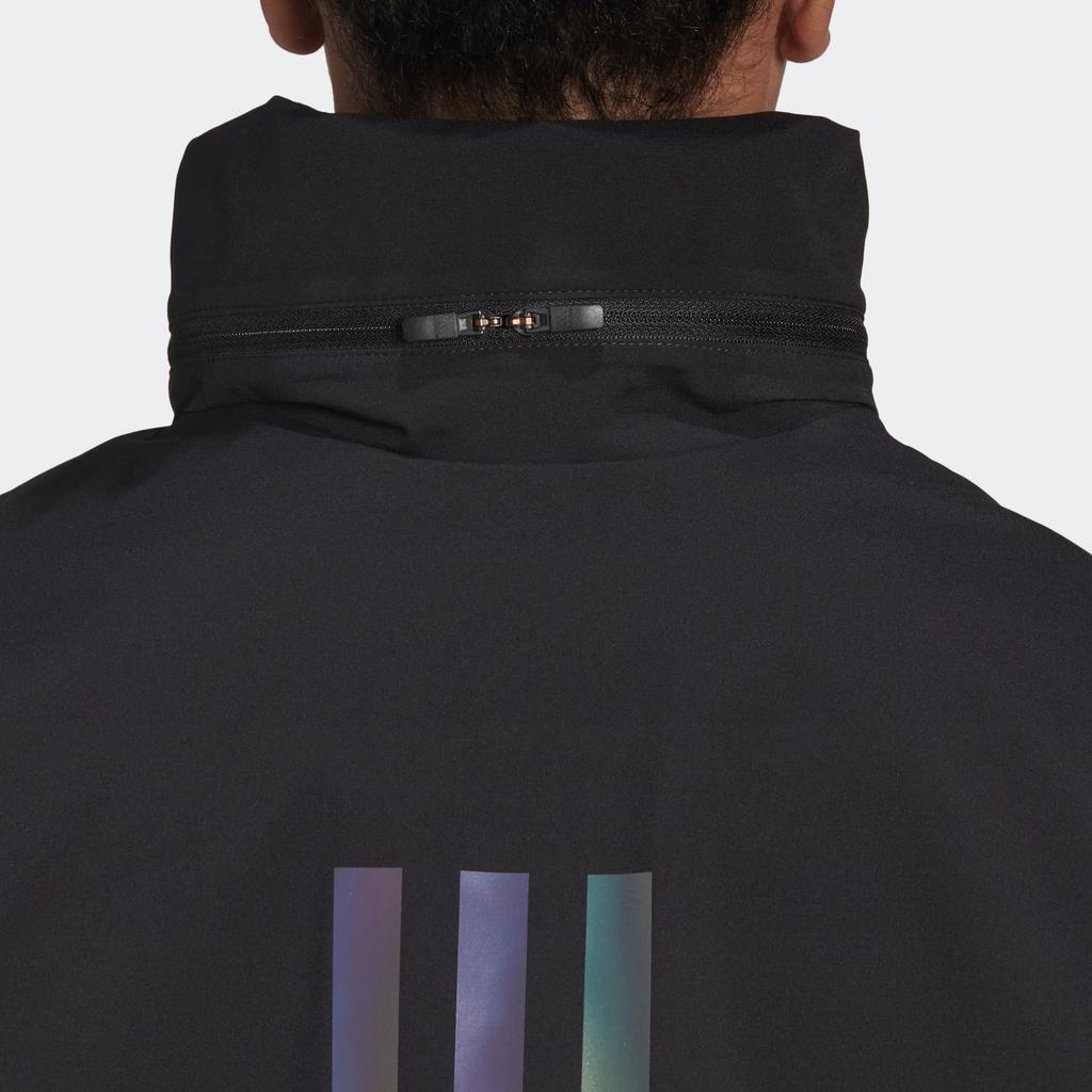 Adidas Terrex Cw Myshelter Rr Printed Zip-Up Hooded Jacket Women Jackets Black H65706