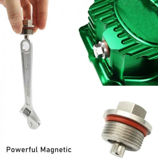 M24x1.5 Magnetic Oil Drain Plug, Aluminum Magnetic Sump Drain Nut Oil Drain B