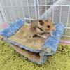 Warm Hanging Hammock for Hamsters, Sugar Gliders, Squirrels, and Chinchillas - Small Pet Nest and Jump Platform.