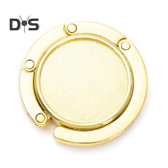 

Складной крючок для сумки с магнитом, противоскользящий дизайн, универсальная совместимость, экономящий место металлический крючок для сумки, вешалка для кошелька золотистый