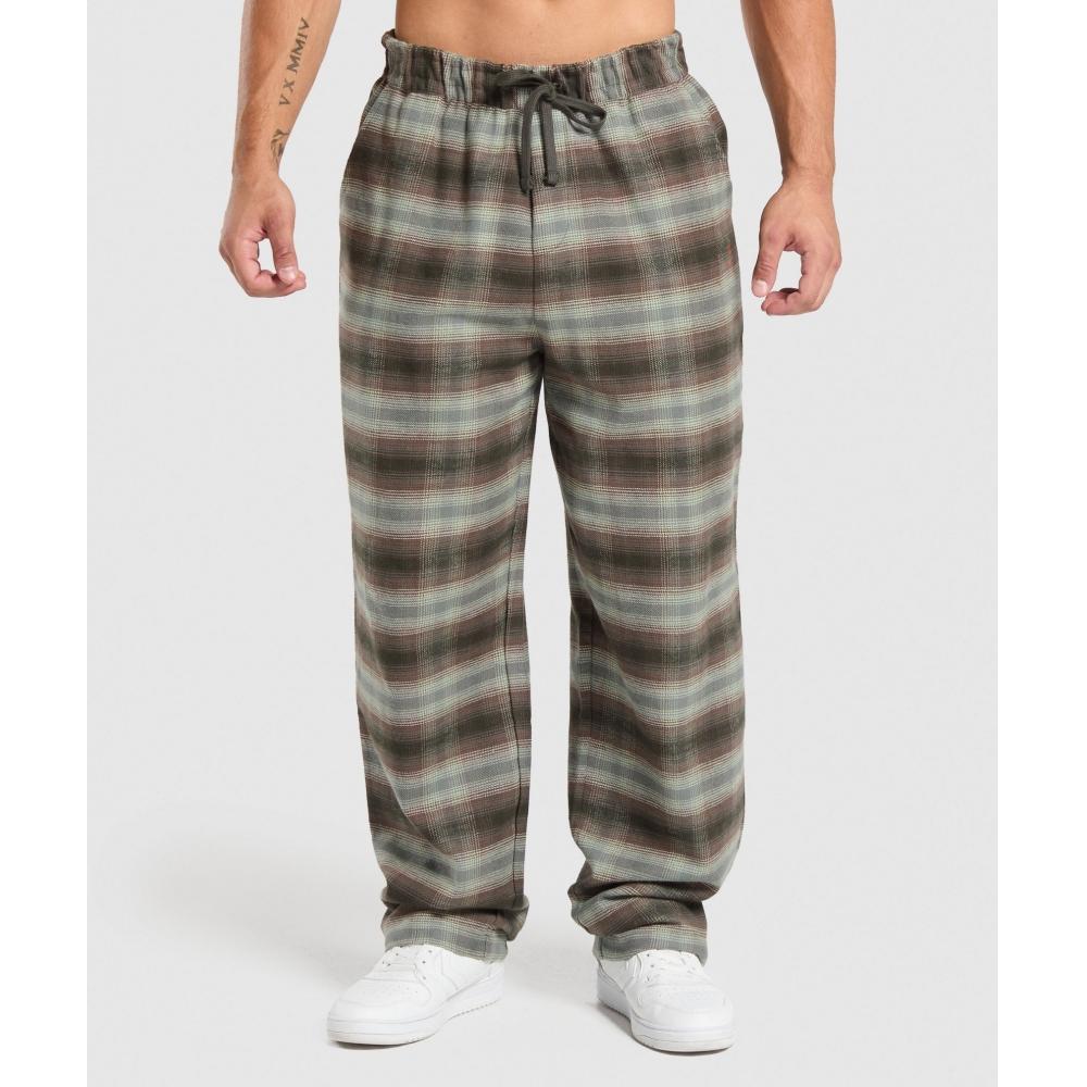 

Брюки Gymshark Flannel Strength Green A1b1s Ecz8 S