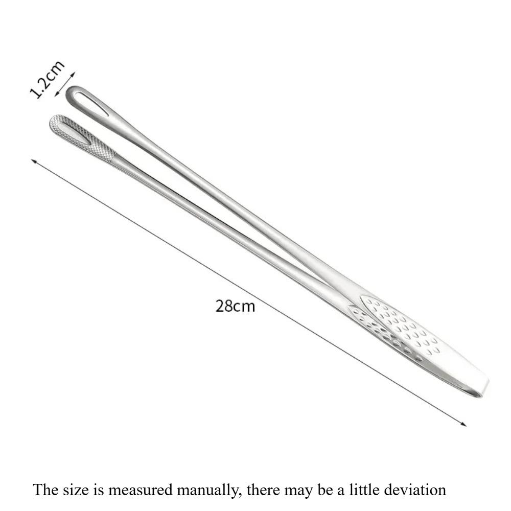 Food-grade Steel Barbecue Tongs Kitchen Tongs, Vegetable Tongs Reusable Barbecue Meat Tongs Cooking Tweezers Kitchen Tools