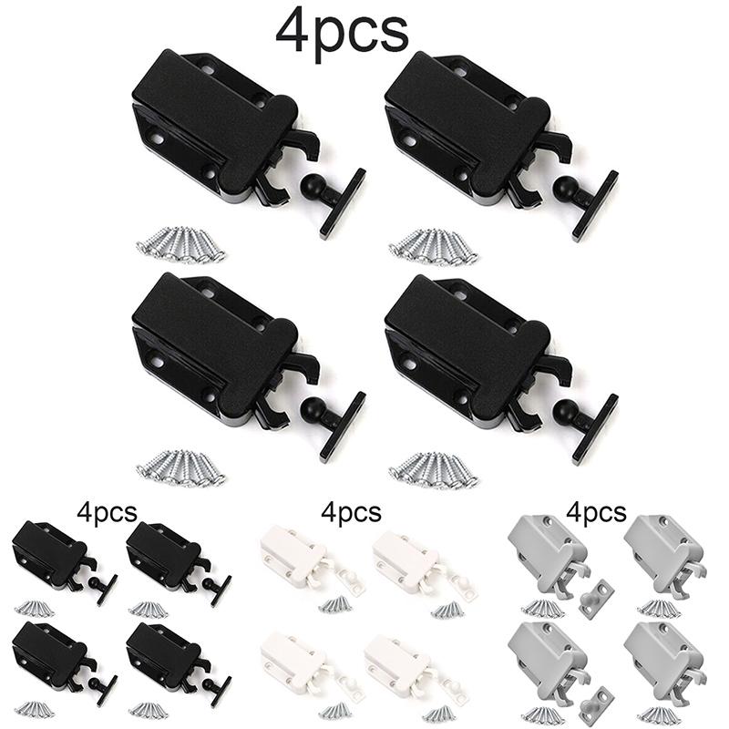 Kitchen Push To Open Touch Latch Tools 4pcs 55x43mm ABS Bookcases Cabinet Cupboard Drawer Accessories Hardware Useful