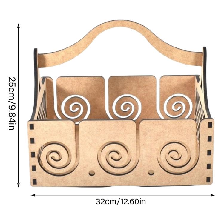Multifunctional Wood Yarn Holders, Wood Yarn Dispenser Wools Yarn Organiser Container for Professional and Hobbyist