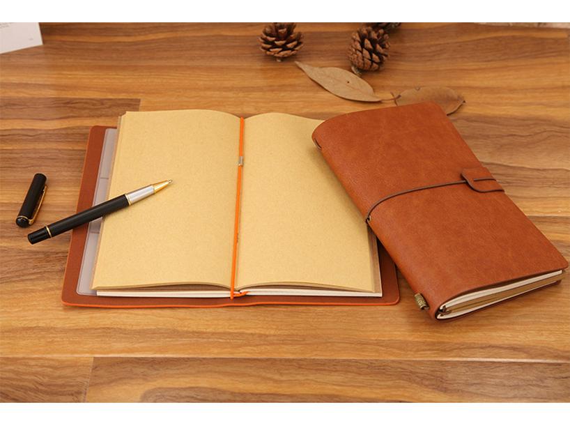 Traveler’s A6 Journal with Elastic Band - Customizable Logo Option