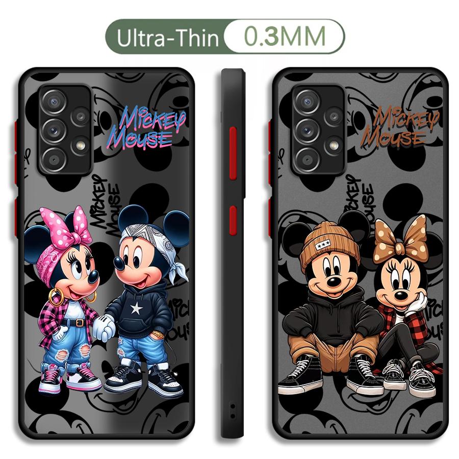 Disney Mickey Mouse Phone Case for Samsung A12 A13 A14 A15 A22 A23 A32 A52 A72 4G 5G A25 A33 A34 A35 A53 A54 A55 A73 5G A24 4G