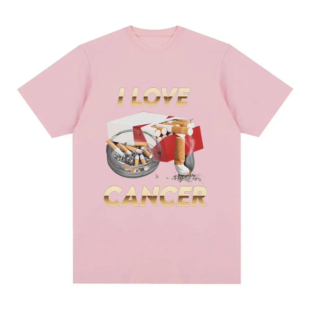 I Love Cancer Meme T-shirt Women's Fashion Retro T-shirt Summer Casual Large Men Short Sleeved T-shirt Top Street Clothing