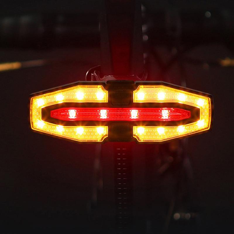 Bike Turn Signal Rear Light Usb Rechargeable Road Bike Light Led Waterproof Wireless Remote Control Cycling Taillight
