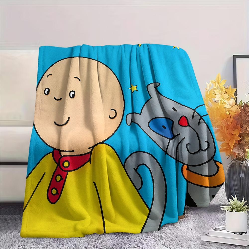 Caillou Aufdruck Flanelldecke, Hohe Qualität, Bequem für Alle Jahreszeiten, Heimdekoration, Wärme und Komfort