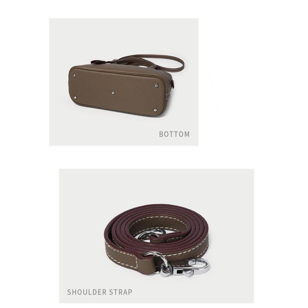 Bag Women's First Layer Cowhide Leather Women's Shell Bag Shoulder Bag Messenger Bag One Piece Delivery Fashionable and Versatile New Models