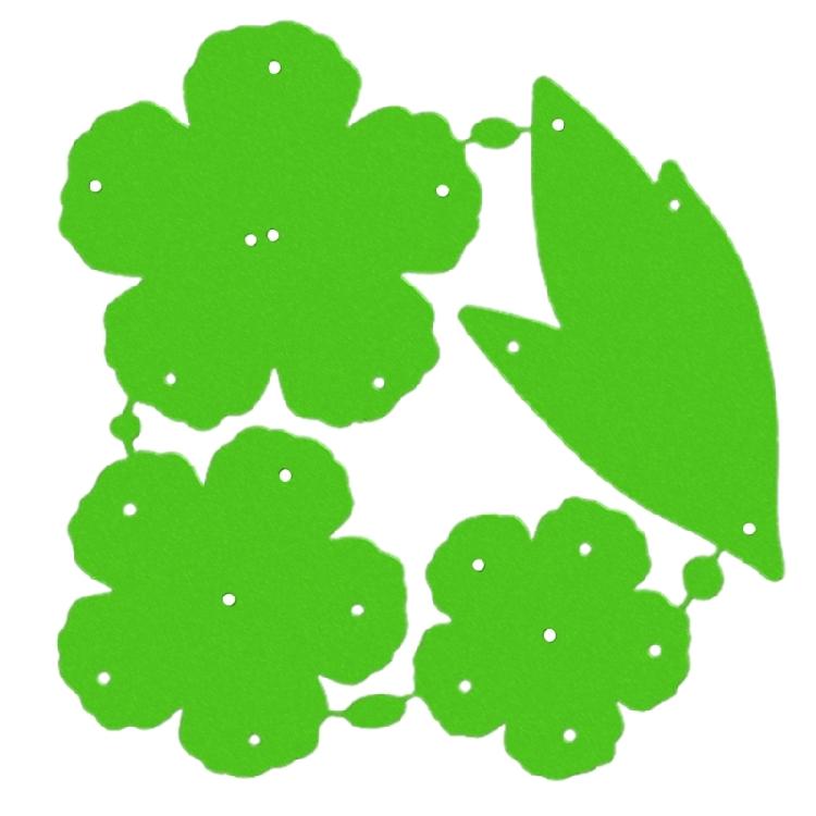 Blumenprägung Stanzformen Blumen-Stanzteile für die Geburtstagskartengestaltung