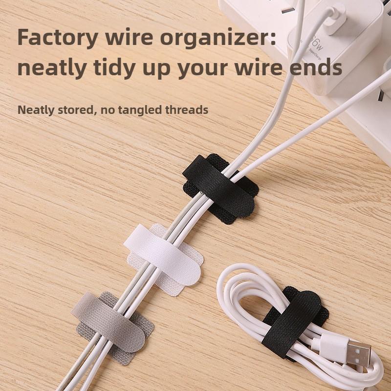 Organizer Magic Tape with Adhesive -Wire Management Strips for Charging Cables and Data Cable Organization for Office Essentials