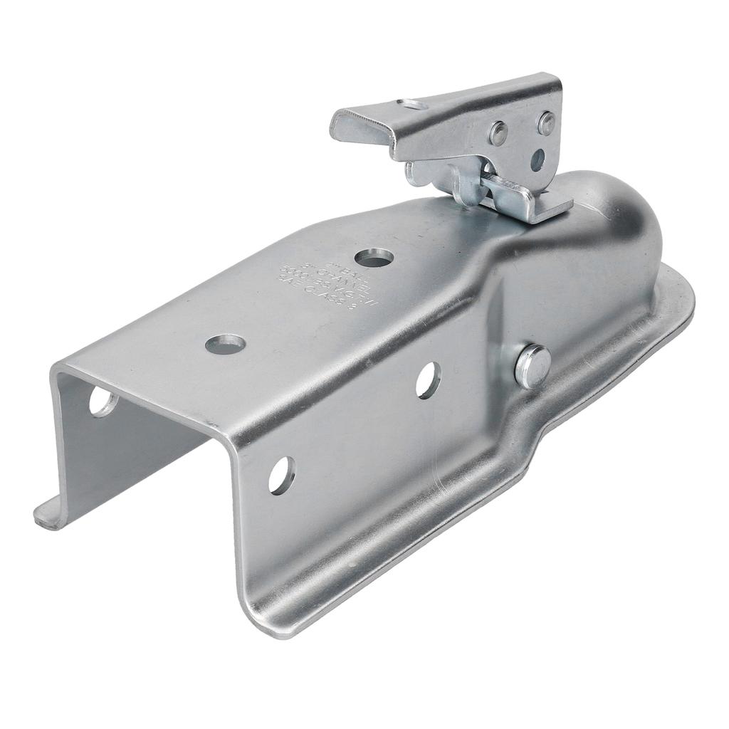 2in Trailer Hitch Ball Coupler Lock 3in Channel 5000Lbs/2268kg Zinc Plated Die‑Cast Steel High Secur
