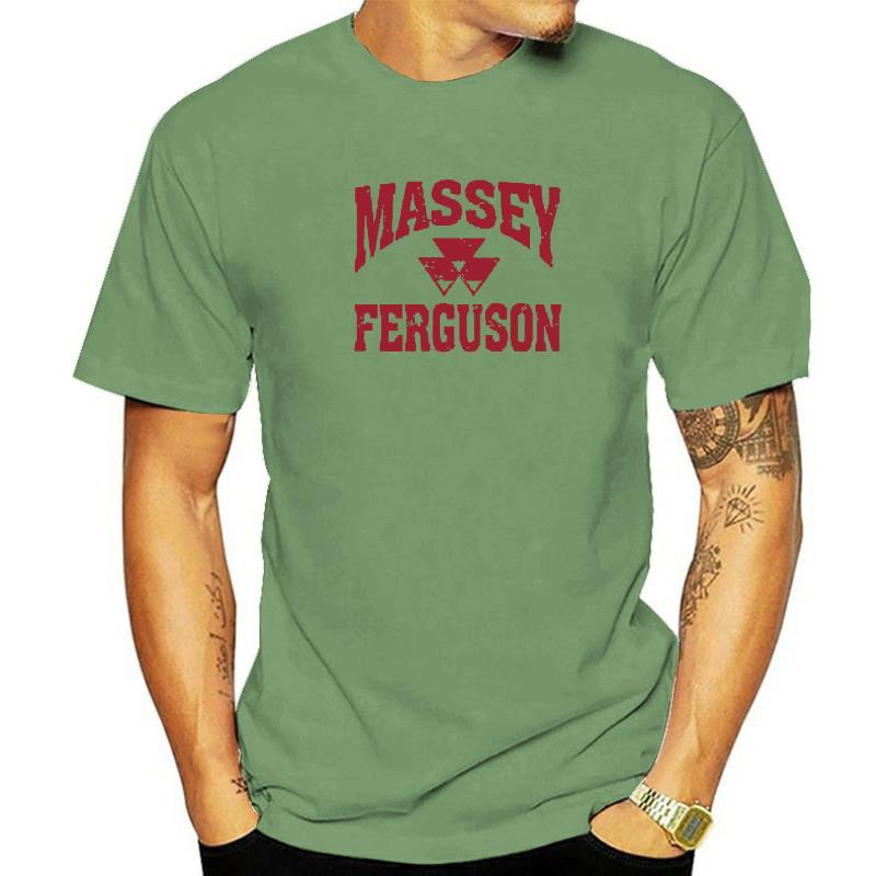 

Men fashion T shirt Massey Ferguson Gray Weathered Logo Tee Shirt Round Neck Cotton Bottoming Short Sleeves Tops Clothing women 4XL