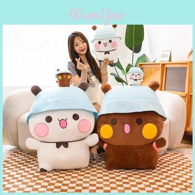 Panda Emoji Plush Toy Pp Cotton Stuffed Animal Cushion Gift For Anime Fans Special Characters Included