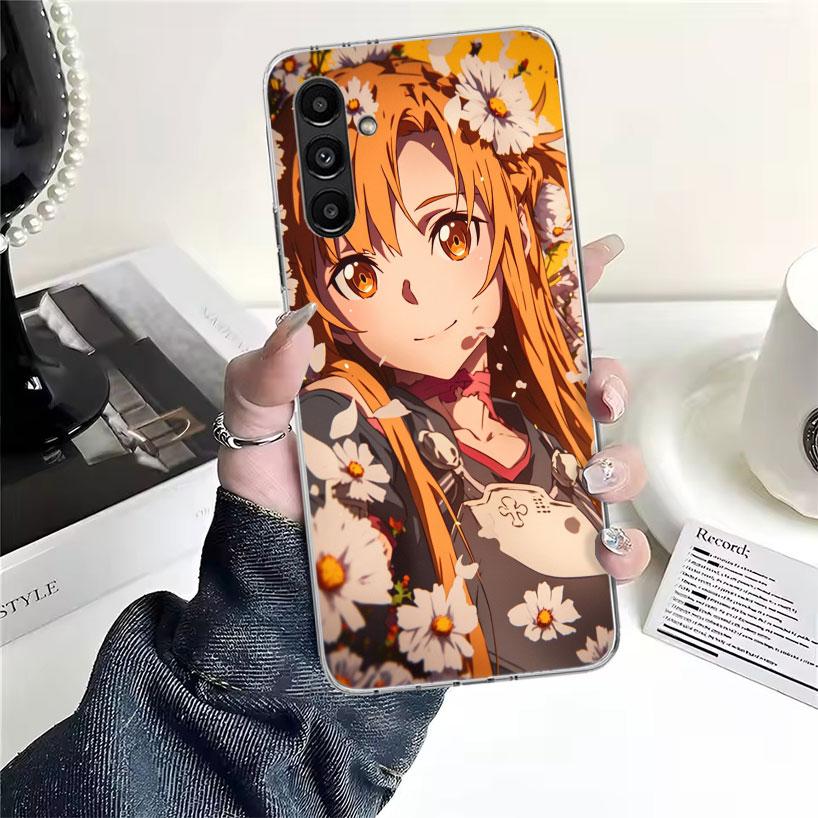 Anime Sword Art Online SAO Phone Case For Samsung Galaxy A13 A14 A15 A16 A17 A53 A54 A55 A56 A57 A33 A34 A35 A36 A37 A23 A24 A25