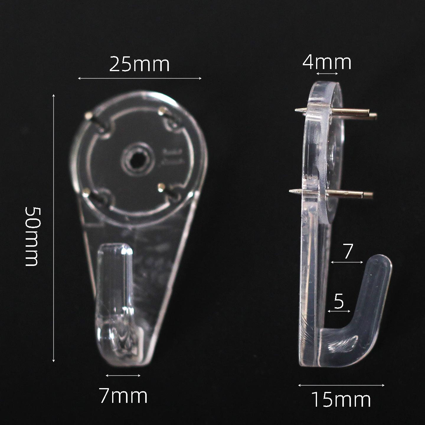 Eco-friendly Transparent Wall Nail Hook - No-Drill, Traceless, Creative Pendant for Cement Walls прозрачный