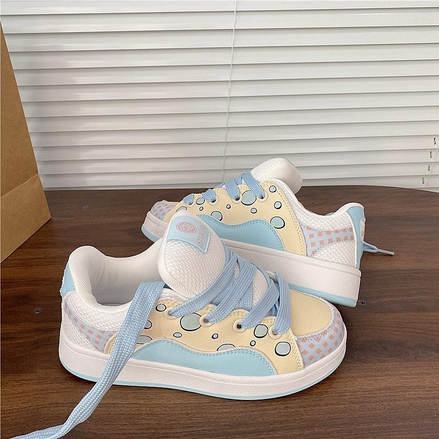 Blue bread shoes women's versatile sports and leisure board shoes running