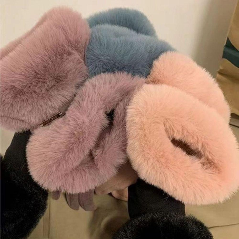 Velvet Winter Gloves Thick Women Mittens Skiing Plush Gloves  Outdoor