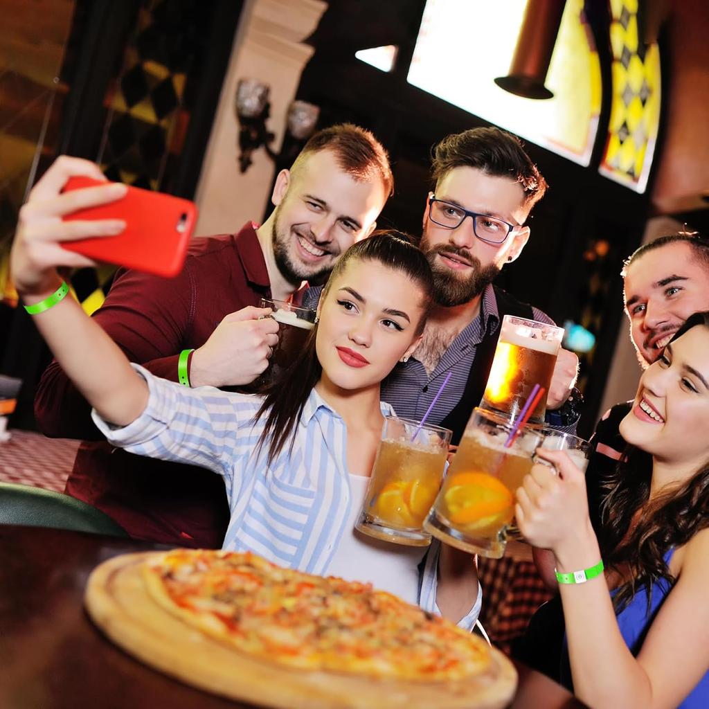 60 Pcs Vinyl Wristband, Plastic Wristbands for Events, Neon Plastic Event Wristbands, Colored Bracelet Wristband for Events, Concerts, Carnivals,