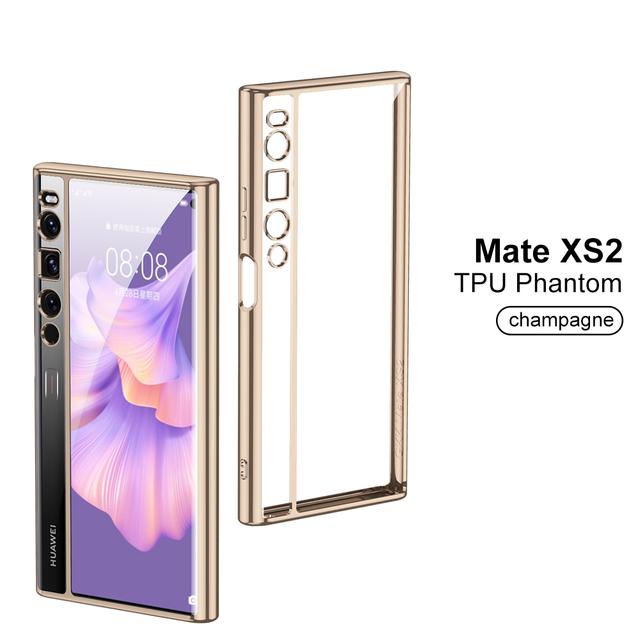 Прозрачный чехол из ТПУ для Huawei Mate Xs2 Xs 2 5g, мягкий силиконовый прозрачный противоударный чехол для Huawei Mate Xs2 Funda Huawei Mate XS2 золотой