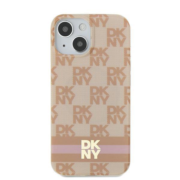 Dkny Dkhmp15Shcptsp Iphone 15 / 14 / 136.1 Różowy/Pink Hardcase Iml Checkered Mono Pattern & Printed Stripes Magsafe