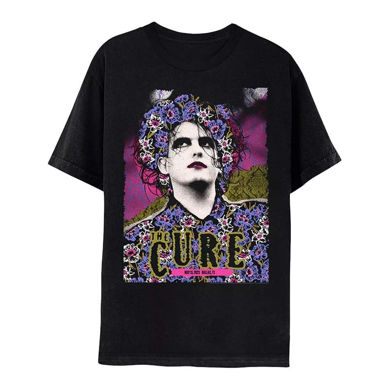 Y2k The Cure Bands Nonmainstream Rockpunk Printed Oversized Pure Cotton Shortsleeved Tshirt for Both Men and Women