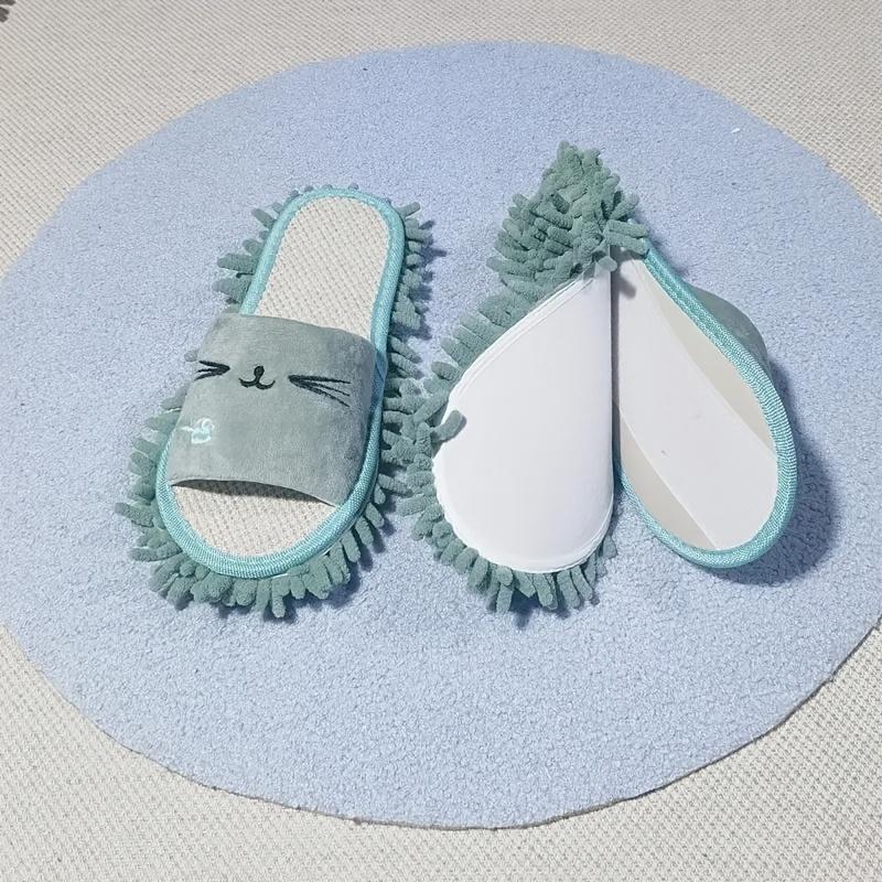 1 Pair of Detachable Women's Slippers for Floor Cleaning One Size Fits All Cleaning Supplies Cleaning Tools Bathroom Accessories
