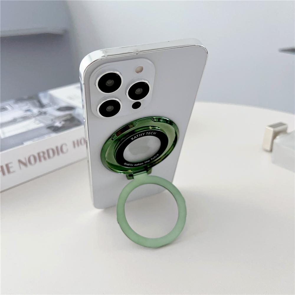 Removable Magnetic Ring Bracket Support Wireless Charging For Magsafe Metal Stand Holder Compatible For iPhone Case Accessories