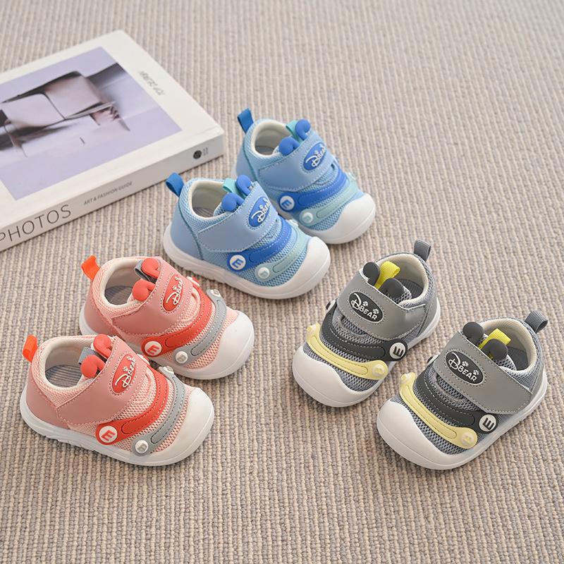 2025 spring and autumn baby classmate boy shoes cartoon toddler shoes non-slip breathable mesh soft sole baby shoes 2025